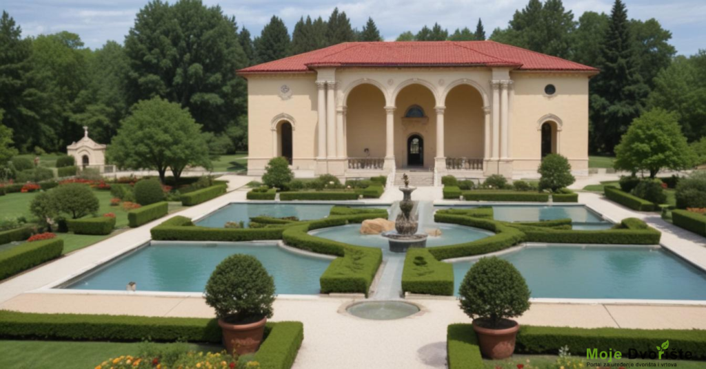 freepik__a-building-with-a-red-roof-and-arches-overlooking-__71209 | Moje Dvorište Mediterranean Garden Styles | Moje Dvorište