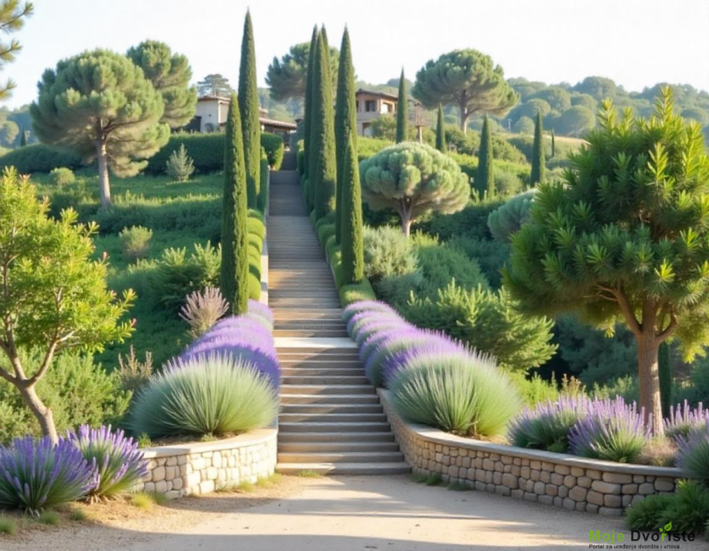 freepik__stone-staircase-lined-with-lavender-bushes-leading__71213 | Moje Dvorište Mediteranski vrt - stil | Moje Dvorište