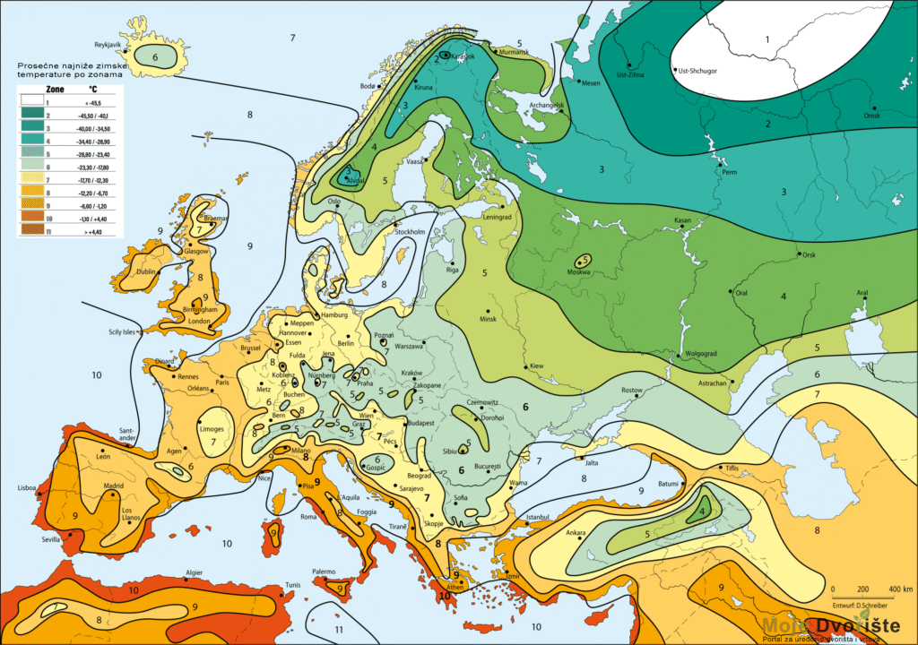 Temperaturne zone | Moje Dvorište | Moje Dvorište