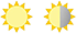 Puno sunce - delimična senka